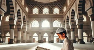 boy reciting Quran