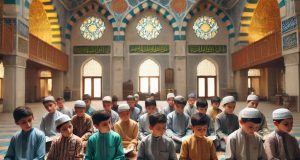 Boys reciting Quran